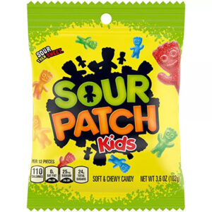 Sour Patch Kids SOUR Peg 3.6oz 12ct