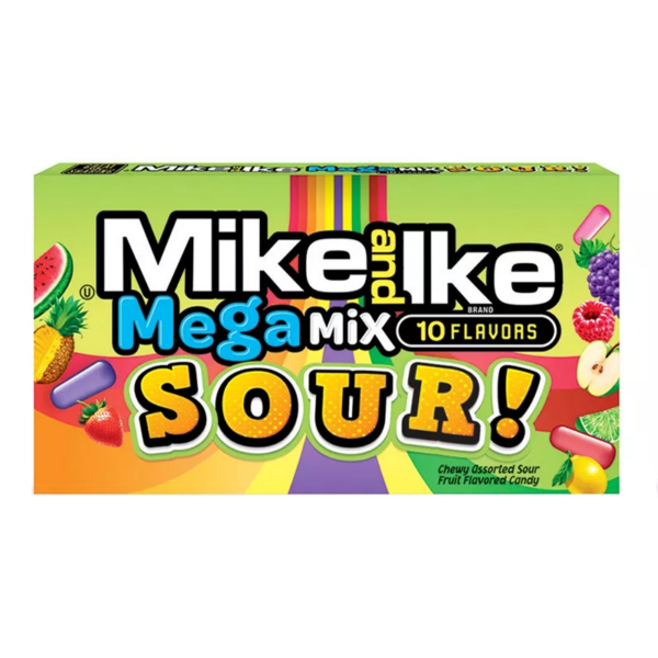 Mike & Ike TB Mega Mix Sour 5oz:12ct