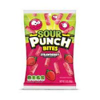 Sour Punch Strawberry Bites Peg 5oz